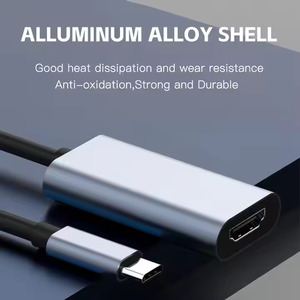 USB C至高清MI适配器4K/30hz多显示电缆兼容苹果手机、苹果笔记本、苹果平板电脑、安卓视频音频输出 - Product Image 2