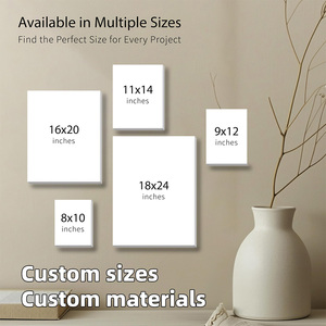 Heavy-Duty khung gỗ kéo dài vải ba primed axit-miễn phí 100% cotton trống vải cho bức tranh Acrylic dầu màu nước - Product Image 5