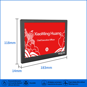 E-ink smart badge Esl Blue toepaper eink icard ESL Name Tag Display elettronico pragrammata dal display e-ink Android esp32 7,5 - Product Image 5
