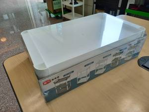 รถเข็นเก็บของอเนกประสงค์: รถเข็นแบบ3ชั้นรถเข็นแพลตฟอร์มมีสี่ล้อ - Product Image 6