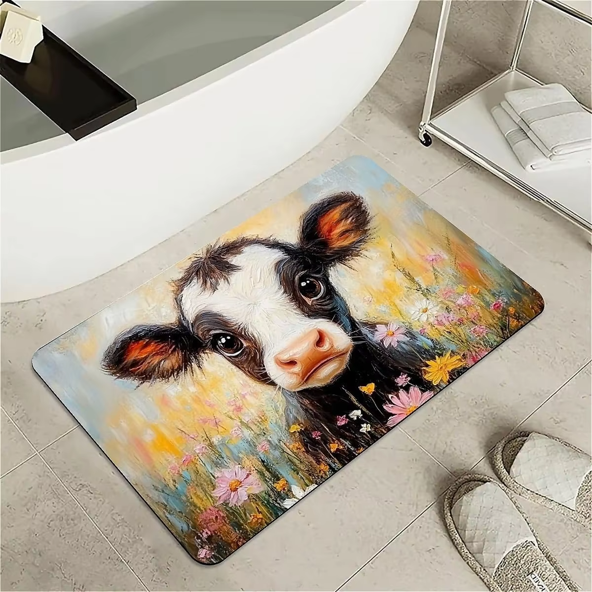 baby calf in field