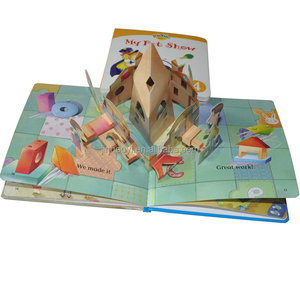定制高品质儿童 3D 弹出书印刷/创意精装弹出书贴纸 - Product Image 1