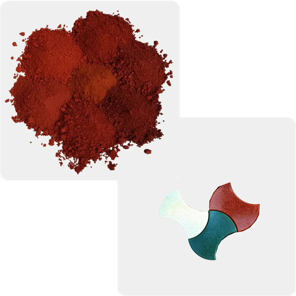 Eisenoxid rotes Pigment pulver synthetisches Eisenoxid pigment für Inter lock fliesen Ziegel