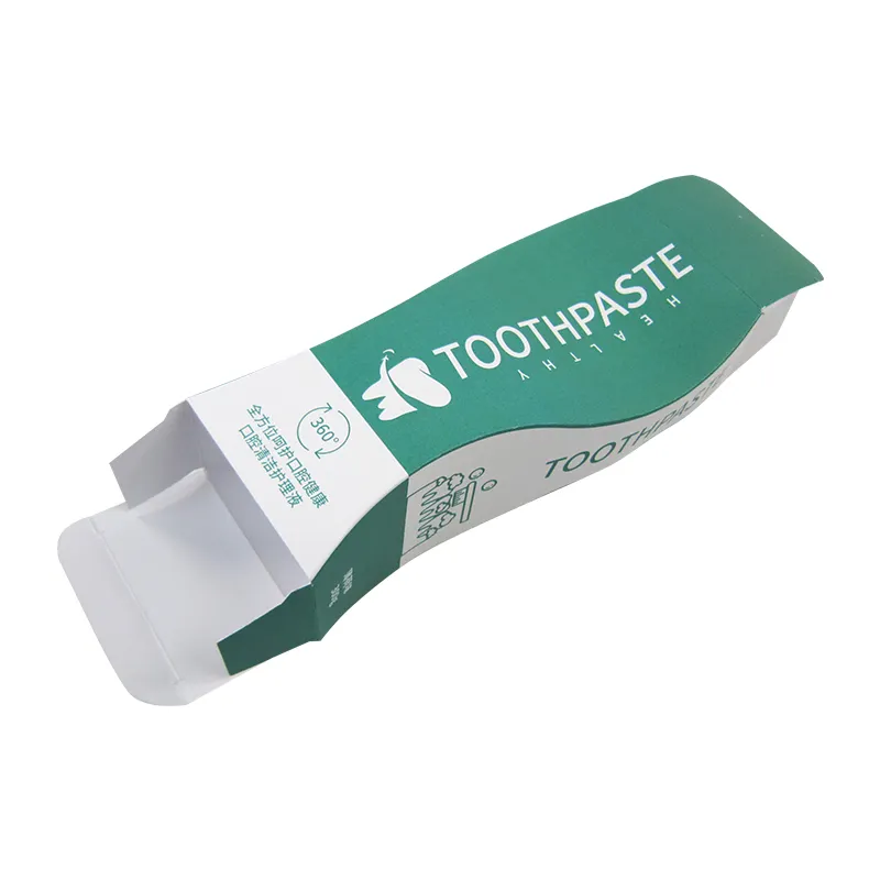 Cajas de embalaje de papel corrugado de pasta de dientes de diseño único personalizado para pasta de dientes