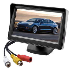 Producto popular Pantalla LCD a color TFT de 4,3 pulgadas Cámara de visión trasera de coche con monitor Monitor de pantalla LCD de coche de bebé