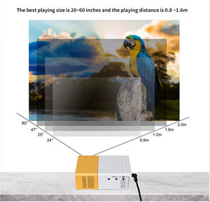 Çocuklar hediye için Mini taşınabilir temel ekran sürümü LED Video Pico cep projektörü - Product Image 5