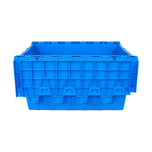 Custom <strong>Size</strong> Nestable PP Storage Bins <strong>Stackable</strong> Plastic <strong>Crates</strong> with Attached Lid Attachable Lid <strong>Crates</strong> for Moving and Storage - Product Image 3