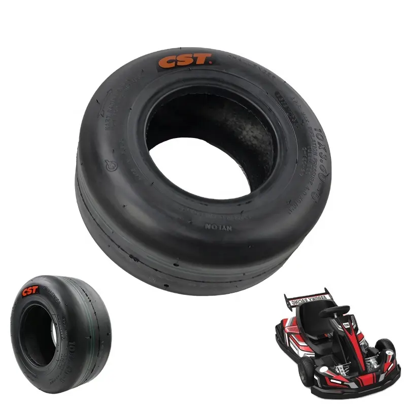 LINGQI 5 pulgadas neumático de vacío sin cámara rueda de neumático de Karting 10*3,6-5 80*60-5 para Drift coche motocicleta Scooter Eléctrico