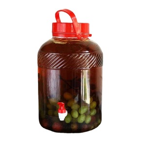 1L - 20L büyük turşu fermantasyon cam saklama kabı gıda sınıfı suyu kola meyve şarabı içecek cam kavanozlar