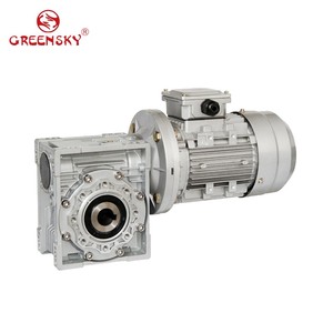 12V 24V 48V NMRV 直角蜗杆变速箱带直流电机 - Product Image 5