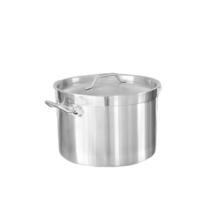 Nhà Máy Tùy Chỉnh Công Suất Lớn Thương Mại Thép Không Gỉ Nồi Súp Composite Dưới Đôi Tai Nắp Dày Nhỏ Lẩu Kim Loại - Product Image 5