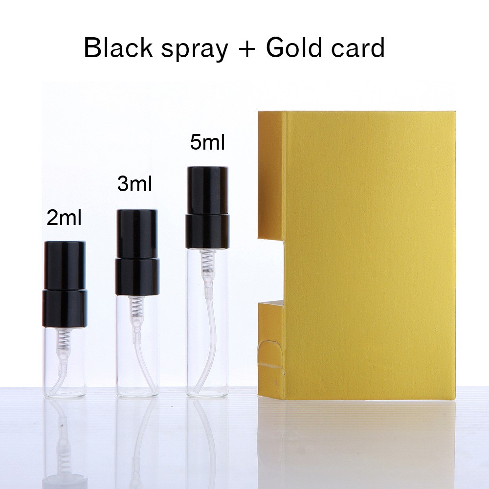 With black sprayer + gold paper card