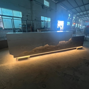 Tech-Sense thương mại hiện đại sáng Đá Nhân Tạo bàn tiếp tân U hình dạng <span class=keywords><strong>KFC</strong></span> dịch vụ truy cập - Product Image 6