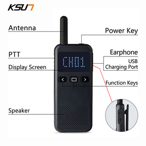 KSUN-intercomunicador inalámbrico de largo alcance, serie KSX30-M, UHF, 400-470MHz, portátil, 8W, 4000mAh, Radio bidireccional, 2 uds., venta al por mayor - Product Image 3