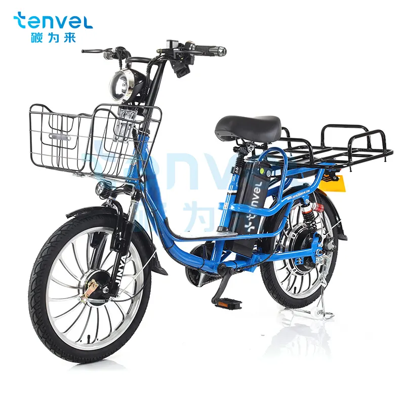 Commercio all'ingrosso cibo elettronico consegna elettrica bici batteria al litio Cargo Bike carico elettrico bici 48 v400w motore