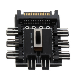 Adaptador de PCB de toma de corriente de 1 a 8 3 pines, divisor, ventilador de refrigeración, Hub, Control de velocidad de 2 niveles para ordenador PC - Product Image 1
