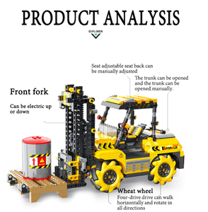Vendita calda intelligente giocattolo auto di programmazione blocco di costruzione telecomando ingegneria RC auto stelo per bambini Robot elettrico - Product Image 2