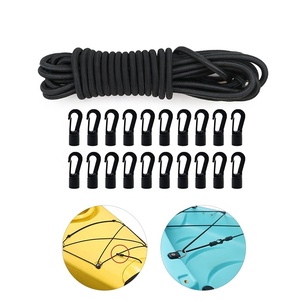 Kayak Stretch <strong>String</strong> Rope With <strong>Elastic</strong> Bungee Shock <strong>Cord</strong> Hook Suitable for Kayaks Boat Camping Accessories - Product Image 1