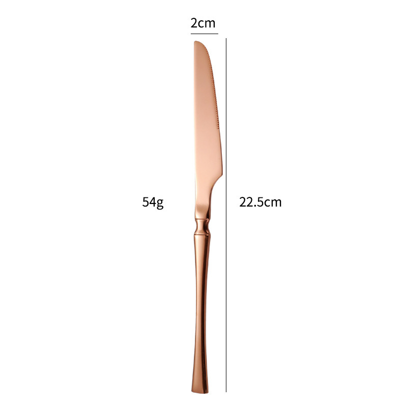 Coltello in oro rosa