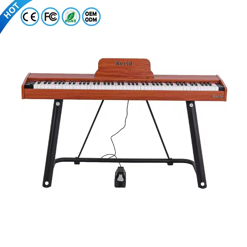 بيانو إلكتروني وصال حديثاً من الصين لوحة مفاتيح موسيقى بيانو كهربائي رقمي احترافي محمول