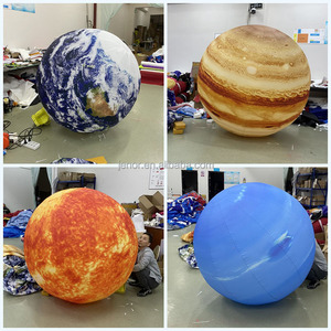 Özelleştirilmiş PVC veya Oxford dokuz gezegenler güneş sistemi şişme neptün şişme gezegenler balon dekorasyon için - Product Image 5