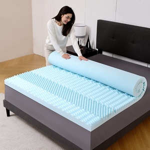 7-Zoned konfor jel Infused kraliçe boyutu 3-Inch hafızalı köpük şilte Topper soğutma bambu 7-Zoned yatak Topper açık okul kullanımı