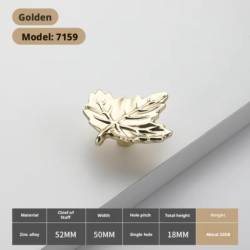 7159-Triangle leaves light gold