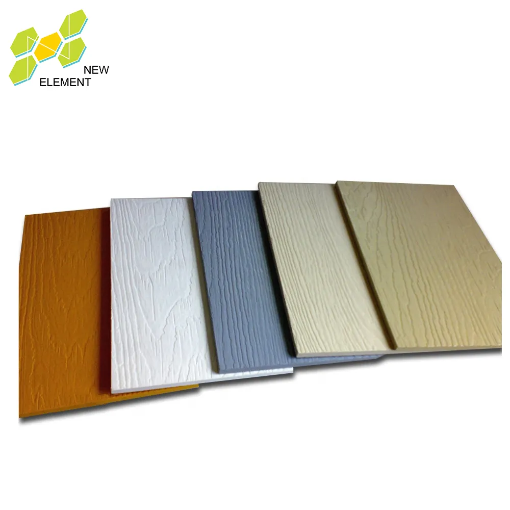 Water防水Building Material High Quality 9MM Thickness Natural Wood Grain Siding Panel