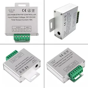 Telecomando a LED CE RoHs 12V 30A 24V 24A 48V RGB Led Neon Strip Light Dimmer Wireless RF Remote Control PWM Led Controller