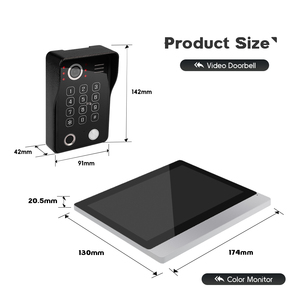 New Design 2wire Smart Home 9 Inch <strong>Analog</strong> Video Doorphone <strong>Intercom</strong> <strong>System</strong> With Voice Message Function