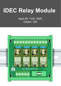 2チャンネルAC入力リレーモジュールAC 110Vまたは220VスリムDINレールマウント12Amp SPDTパワーリレーインターフェースモジュール - Product Image 6