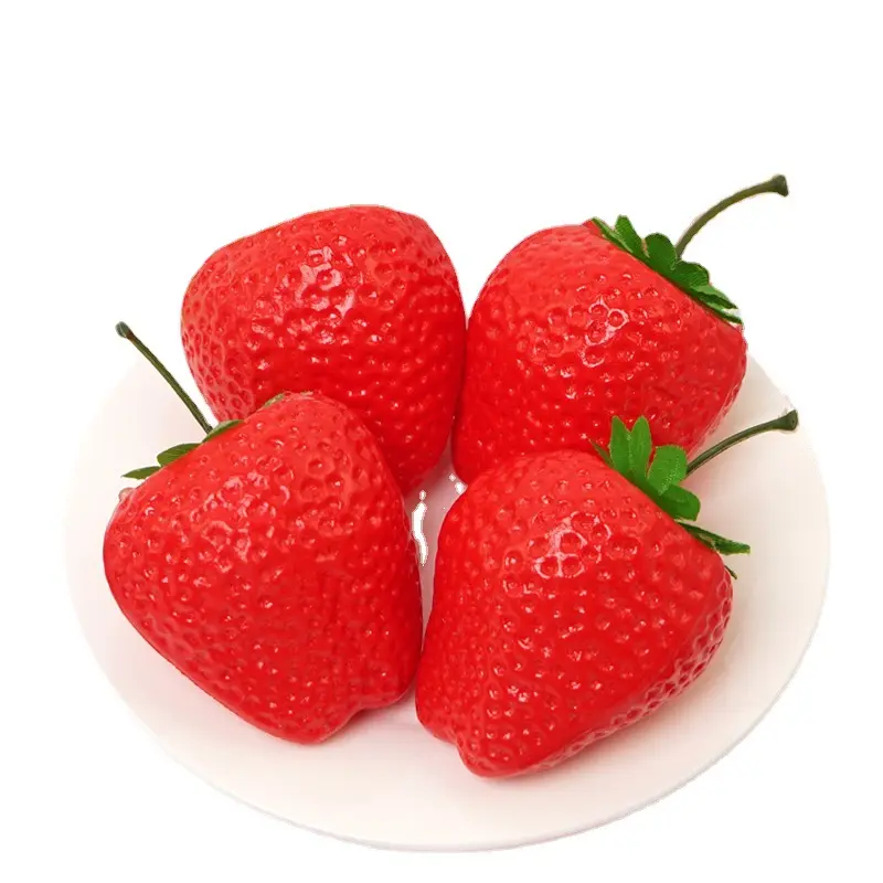 CXQD factory direct sales simulation plastic big strawberry fruit model props decoration of large living room wh