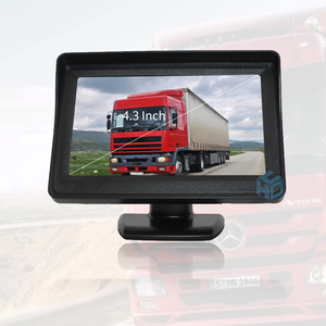 Monitor DC 12 ~ 24V con 2 entradas de vídeo 5 pulgadas 480*272 TFT Lcd Monitor de coche cámara de visión trasera inversa Monitor Pantalla de escritorio - Product Image 3