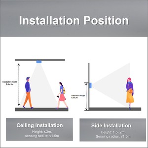 智能WiFi LoRaWAN 4g双向人员计数系统接收访客计数器雷达传感器物联网解决方案和软件