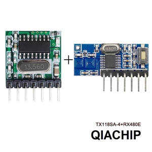 QIACHIP RX480E TX118SA-4 4CH EV1527 433.92Mhz kabelloses Breitspannungs-Codierungs-Sendermodul und Decodierungs-Empfängermodul - Product Image 2