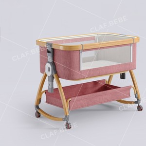 Thiết Kế Hiện Đại Đa Chức Năng Bé Cái Nôi Giường Sơ Sinh Xách Tay BB Khâu Nữ Hoàng Giường Gỗ Hạt Cái Nôi Phòng Ngủ Ngoài Trời Bệnh Viện - Product Image 5