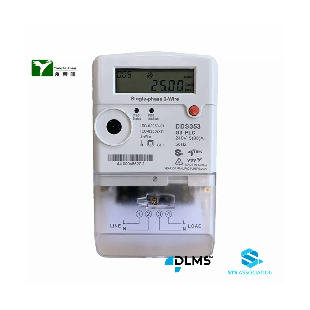 Medidor elétrico de gsm de fase única, com gprs e medidor de energia inteligente de comunicação infravermelha