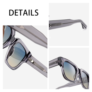 2025 nóng bán dày khung Acetate Kính mát cho nam giới phụ nữ cổ điển thiết kế thương hiệu vuông với phân cực kính mặt trời UV 400 - Product Image 3