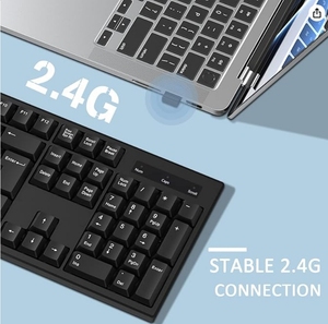 经济实用的2.4G无线USB键盘定制家庭办公室或商务用途