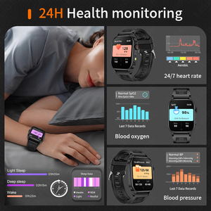 LIGE BWKM02 Men Smartwatch Strong Light Flash Smart Bcelet Health Monitoring BT Call Waterproof 2.01&quot; Round Screen 370mAh Watch - Product Image 3