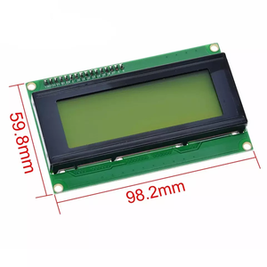 LCD2004 blue screen display module 20X4 character <strong>LCD</strong> yellow green screen display panel 2004 5V backlight use for <strong>Arduino</strong> DIY