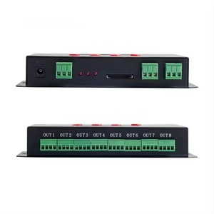 K-8000C SD-карта, 8 портов, максимум 8192 пикселей, SPI-сигнал, выход RGB RGBW, программируемый WS2811 WS2812 WS2815 DMX512LED контроллер - Product Image 4