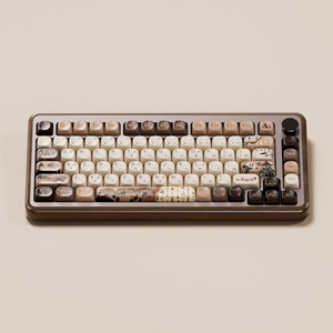 Akko mu02 75% עץ מקלדת rgb תאורה אחורית חמה-הניתנים להחלפה חמה אגוז מסגרת