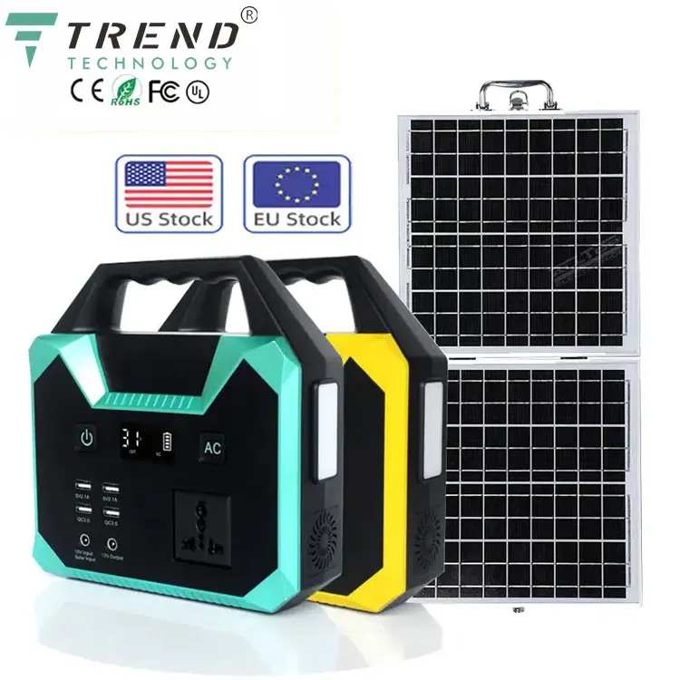 Sistema de energía Solar sin red, 100W, UPS Lifepo4, batería de almacenamiento de energía/Mini banco de energía Solar para exteriores, estación de energía portátil