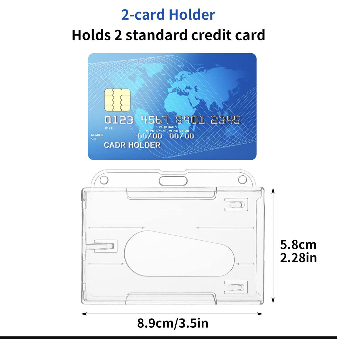 PS light card sleeve, horizontal