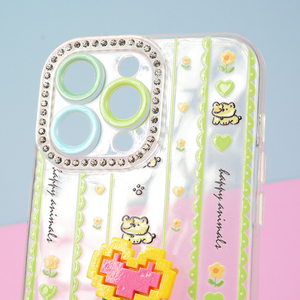 廉价手机套厂家透明手机套，带手指支架，适合女孩基金会市长 - Product Image 2