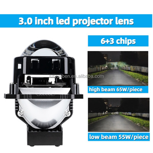 เลนส์โปรเจคเตอร์ LED ขนาด3นิ้ว, เลนส์โปรเจคเตอร์ LED ไฟหน้าอัตโนมัติพร้อมพัดลมความเร็วสูง6000K - Product Image 2