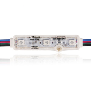 DC 12v ip68 kore tasarım led modülü 5050 RGB 3 led ultrasonik led modülü tabela için lens ile - Product Image 3