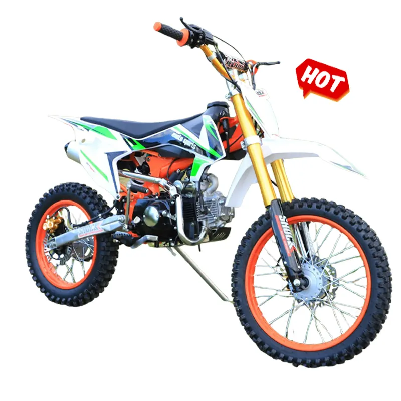 Barato usado Mini 2 tiempos Motocross Gas Dirt Bikes 125cc Off-Road motocicletas para adultos
