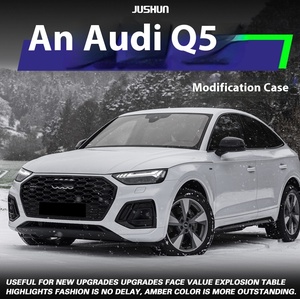 Audi Q5L için modifiye LED far takımı 2021-2024 gündüz çalışan direksiyon vurgulamak matris Lens yeni durum 6000k renk - Product Image 3